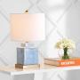JONATHAN Y JYL3044A Catherine 22'' Ceramic/Metal Ginger Jar LED Lamp Contemporary,Transitional for Bedroom, Living Room, Office, College Dorm, Coffee Table, Bookcase, Blue/White