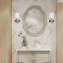 TODOLUZ Bathroom Sconce Wall Light in Brushed Nickel 1-Light Vanity Wall Lamp Suitable for Bedroom Living Room