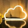 LED Signs Neon Lights for Wall Decor,USB or Battery Decor LED Light,Neon Signs for Bedroom,Decorative LED Neon Light Sign for Bar,Christmas,Home Party,Kids,Girls Living Room (Cloud-Warm White)