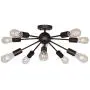 BONLICHT Mid Century Modern Chandelier 10-Light Semi Flush Mount Ceiling Light Oil-Rubbed Bronze Sputnik Chandelier Industrial Vintage Starburst Lighting for Living Room Dining Room Kitchen Bedroom BONLICHT Mid Century Modern Chandelier 10-Light Semi Flush Mount Ceiling Light Oil-Rubbed Bronze Sputnik Chandelier Industrial Vintage Starburst Lighting for Living Room Dining Room Kitchen Bedroom