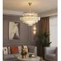 Modern Crystal Chandelier Ceiling Light, EternalUS Chandelier Pendant Lighting, Luxury Chandelier Light Fixture For Kitchen Bedroom Dining Room Living Room, Dia 24 Inch