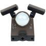 LB1870QBZ 700 Lumen Battery Operated LED Motion Security Light, Twin Head (Includes L-Bracket for Ea