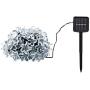 Solar Flower String Lights，22ft 50 Led Cherry Blossoms String Lights Outdoor Waterproof Solar Powered Fairy Lights for Outdoor,Garden, Patio (White)