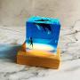 Shark Night Light,Cube Shark Diver Night Lamp Novelty Gift for Children for Living Rooms and Bedrooms Decor
