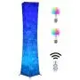 Floor Lamp, CHIPHY 39'' dimmable Standing Lamp, 7 Colors Changing LED Bulbs and 10 Levels Brightness and Color Temperature, Remote Control, marble Fabric Shade, Modern for Bedroom, Kids Room, Play Room