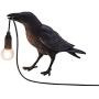 YJYdada Raven Wall Lamp Table Lamp, Resin Crow Bird Shaped Light for Bedroom Corridor Living Room Wall Sconces Light Black/White 4 Style (Black-A)