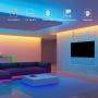 Led Strip Lights 32.8ft 10m, Music Sync/Remote Control RGB LED Light Strip, Color Changing 5050 LED Tape Lights for Home Bedroom Kitchen Bar TV Stairs Cabinet Desk Party Decoration α