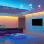 Led Strip Lights 32.8ft 10m, Music Sync/Remote Control RGB LED Light Strip, Color Changing 5050 LED Tape Lights for Home Bedroom Kitchen Bar TV Stairs Cabinet Desk Party Decoration α