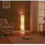 Floor Lamp, CHIPHY Dimmable Standing Lamp, 3 Levels Adjustable Brightness 12W/2 LED Bulbs(2400 Lumens, 100 Watt Equivalent) and Marble Fabric Shade, Modern for Bedroom and Kids Room