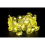Joyathome Flower Decorative String Lights, 19 Ft 40 LED USB Plug-in Copper Wire Flower Cool White Fairy Lights with Remote Timer for Bedroom Wedding Birthday Party Decoratio (Orange)