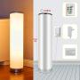 AMANEER LED Floor Lamp Remote Control Dimmable Color Changing Ambient Light ,RGB LED Night Lamps with Fabric Shade for Living Room Bedroom Play Room AMANEER LED Floor Lamp Remote Control Dimmable Color Changing Ambient Light ,RGB LED Night Lamps with Fabric Shade for Living Room Bedroom Play Room
