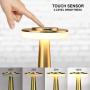 O’Bright Portable LED Table Lamp with Touch Sensor, 3-Levels Brightness, Rechargeable Battery Up to 48 Hours Usage, Night Light for Kids Nursery, Nightstand Lamp, Bedside Lamp (Gold)