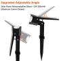 Solar Spotlight Outdoor Landscape Light 19 LED Waterproof with Adjustable Solar Panel and Adjustable Head Bright White Light 2-in-1 Powered Wall Light for Yard Walkway Driveway Garden 4 Pack