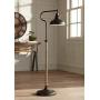 Ferris Rustic Farmhouse Pharmacy Floor Lamp Downbridge Bronze Faux Wood Adjustable Height for Living Room Reading Bedroom Office - Franklin Iron Works Ferris Rustic Farmhouse Pharmacy Floor Lamp Downbridge Bronze Faux Wood Adjustable Height for Living Room Reading Bedroom Office - Franklin Iron Works