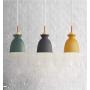 LAKIQ Modern Mini Colorful Pendant Light Nordic Lovely Hanging Ceiling Lighting Kitchen Island Lights for Dining Room Restaurant Bar Living Room (Yellow)