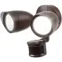 LEONLITE Dual-Head Motion-Activated LED Outdoor Security Light, Bronze 120W Eqv, 1400lm, UL & Energy Star Certified Exterior Flood Light, 5000K Daylight, 5 Years Warranty
