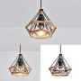 Pendant Light Vintage Style,Hanging lamp Black Light Hallway Industrial Lighting Fixtures Chandeliers for Dining Rooms Bedroom Kitchen Island Entryway