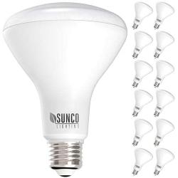 Sunco Lighting 12 Pack BR30 LED Bulb, 11W=65W, 6000K Daylight Deluxe, 850 LM, E26 Base, Dimmable, Indoor Flood Light for Cans - UL & Energy Star