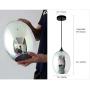 APBEAMLighting 3D Pendant Lighting Colourful Handcrafted Glass Firework Hanging Light for Kitchen Island Restaurant Dining Room
