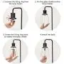 Industrial Table Lamp, Vintage Nightstand Lamp with Dual USB Ports Antique Office Lamp Glass Shade Metal Desk Reading Lamp for Bedroom, Living Room, Dorm, 6W 2700K Dimmable LED Edison Bulb Included