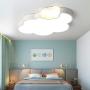 LITFAD Dimmable LED Ceiling Light Cartoon Cloud Design Ceiling Lamp Fixture in White for Girls Bedroom,Kids Room,Children Bedroom Study Room