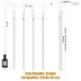 Meteor Shower Icicle Christmas Lights Outdoor, 11.8 Inches 8 Tubes 192 Led Dropping Lights Connectable, Waterproof Hanging Falling Rain Lights for Tree Bushes Holiday Christmas Tree Lights, White Meteor Shower Icicle Christmas Lights Outdoor, 11.8 Inches 8 Tubes 192 Led Dropping Lights Connectable, Waterproof Hanging Falling Rain Lights for Tree Bushes Holiday Christmas Tree Lights, White