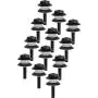 Paradise GL22627 Low Voltage Plastic 4W Path Light (Black, 12 Pack)