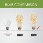 MEILUX LED Globe Fairy Light Bulb，ST64 E26 Warm White Edison Screw Night Lights,Flash Starry Decorative Copper Wire String Lights for Bedroom Living Room Festival Christmas, Non-dimmable, 4 Pack
