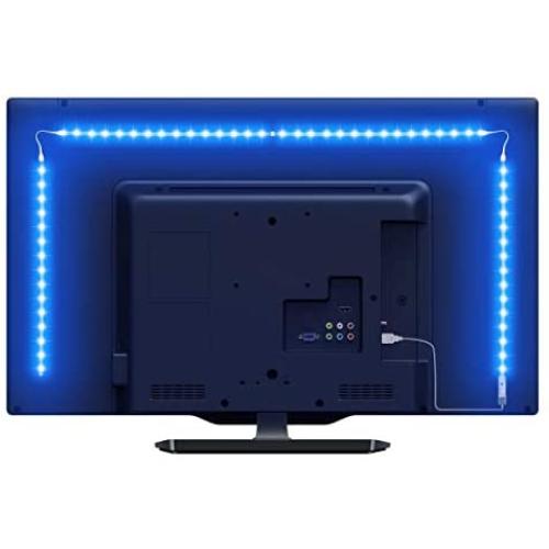LE LED Strip Lights for TV, 6.56Ft RGB Color Changing TV Backlights with Remote, USB Powered Bias Lighting for 32-65 Inch TV, PC, Mirror LE LED Strip Lights for TV, 6.56Ft RGB Color Changing TV Backlights with Remote, USB Powered Bias Lighting for 32-65 Inch TV, PC, Mirror