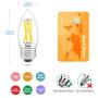 AIELIT B11 Light Bulb Dimmable, Bright White 5000K, 4W Candle LED Bulbs 40 Watt Equivalent, E26 Candelabra Filament Bulb for Bedroom Living Room Kitchen Chandelier, Ceiling Fan, Pendant Lights, 8 Pcs