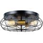 ArcoMead Vintage Semi Flush Mount Ceiling Light with 3 UL Sockets, E26 Metal Cage Oil Rubbed Bronze Finish Industrial Ceiling Lamp Fixture for Kitchen Dining Room Bedroom Study Living Room (3 Sockets) ArcoMead Vintage Semi Flush Mount Ceiling Light with 3 UL Sockets, E26 Metal Cage Oil Rubbed Bronze Finish Industrial Ceiling Lamp Fixture for Kitchen Dining Room Bedroom Study Living Room (3 Sockets)