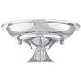 Schoolhouse Floating Modern Ceiling Light Semi Flush Mount Fixture Chrome 12'' Wide Clear Glass for Bedroom Kitchen Living Room Hallway Bathroom - Regency Hill
