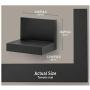 Command Display Ledges, Slate, 2-Ledges, 8-Medium Foam Strips (HOM23S-2ES), Decorate Damage-Free