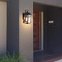 Outdoor Wall Lantern, 1-Light Outdoor Indoor Wall Sconce, Exterior Wall Sconce Fixture with Matte Black, Suitable for Entryway, Doorway, Porch, E26 Base LED Bulb
