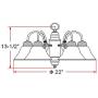 Design House 511535 Millbridge 5 Light Chandelier, Satin Nickel
