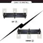 VINLUZ Vanity Bathroom Light Fixture Black 3 Lights Rustic Wall Sconce Lighting with Clear Glass Shade Vintage Porch Wall Lamp Bedroom Living Room VINLUZ Vanity Bathroom Light Fixture Black 3 Lights Rustic Wall Sconce Lighting with Clear Glass Shade Vintage Porch Wall Lamp Bedroom Living Room