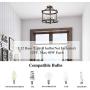 GEPOW Semi Flush Mount Ceiling Light Fixture, Farmhouse Faux Wood Ceiling Light for Bedroom Hallway, Foyer, Entryway, Kitchen, Stairway, Dining & Living Room GEPOW Semi Flush Mount Ceiling Light Fixture, Farmhouse Faux Wood Ceiling Light for Bedroom Hallway, Foyer, Entryway, Kitchen, Stairway, Dining & Living Room
