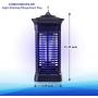 Mosquito Bug Zapper Fly Killer Bug Attractant with 1,500 Sq. Feet Coverage - Safe Silent & Effortless Electronic Operation - Outdoor and Indoor Hangable - For Patio BBQ Camping Home Kitchen and Office