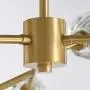SILJOY Mid-Century Sputnik Chandeliers DNA Chandelier Creative Gold Globe Chandelier Dimmable with 15 Light for Living Room Dining Room