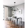 6-Light Black Farmhouse Chandelier Industrial Rustic Ceiling Hanging Light Fixture for Kitchen Island, Dining Room, Living Room, Bedroom, Foyer