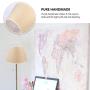 Minkissy 2pcs Fabric Lamp Shade Burlap Clip On Chandelier Lamp Shades Linen Lampshade for Table Chandelier Wall Lamp Living Room Bedroom