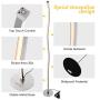 Albrillo Spiral Design LED Floor Lamp - Dimmable Floor Lamps with 3 Color Temperatures, Top Touch Control, 1.8M Cable, Modern Standing Lamps for Living Room, Bedroom, 18W/1000lm