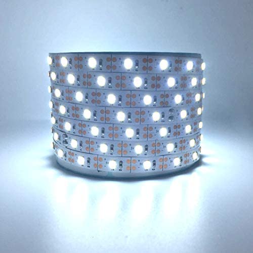 Battery Powered LED Strip Lights - USB LED Light Strip White Bright SMD 2835 LED Strip 6000k Battery Operated LED Lights Non-Waterproof for TV Party Home Decoration 2M/6.56ft 120LEDs