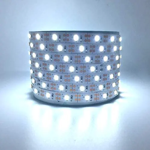 Battery Powered LED Strip Lights - USB LED Light Strip White Bright SMD 2835 LED Strip 6000k Battery Operated LED Lights Non-Waterproof for TV Party Home Decoration 2M/6.56ft 120LEDs