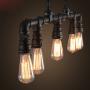 LightInTheBox Industrial Vintage Style LOFT Water Pipe Chandeliers 5-Light hanging ceiling chandelier Edison Personalized Fixture Lighting 110-120 V For Kids Room, Study Room/Office, Dining Room