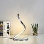 KARMIQI Dimmable LED Table Lamp for Bedroom, 7W Touch Control Table Lamp, Modern Spiral Bedside Nightstand Lamp for Living Room