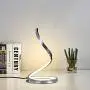 KARMIQI Dimmable LED Table Lamp for Bedroom, 7W Touch Control Table Lamp, Modern Spiral Bedside Nightstand Lamp for Living Room