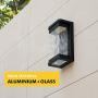 LUTEC Starry 1857 795 Lumen 3000K LED Wall Light with Seeded Glass, Modren Porch Light, Indoor Outdoor Sconce Wall Lighting