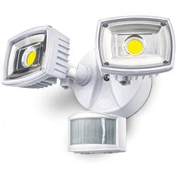 Home Zone Security Motion Sensor Light - Outdoor Weatherproof Ultra Bright 5000K LED Flood Lights (1 Set)