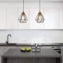 SEEBLEN 2- Light Indoor Island Pendant Light Coffee Brown Metal Hanging Ceiling Light Fixtures for Kitchen Kitchen Island Bar Dining Room Farmhouse Coffee Office